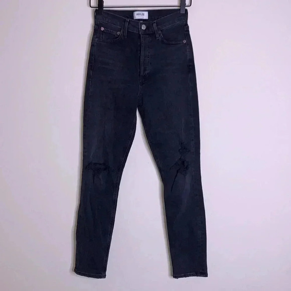 AGOLDE Nico High-Rise Skinny Jeans Size 24 - Picture 2 of 7
